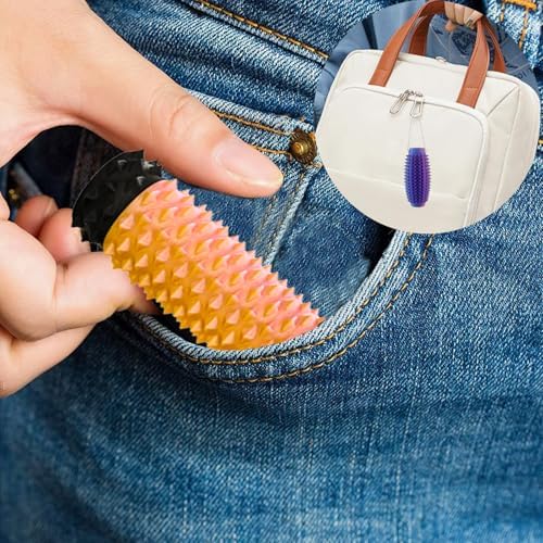 4Pcs Little Pain Ouchies Pain Stim Fidget, Portable Stim Tool, Pocket Mini Fidget Toy for Adults, 3D Printed Venting Key Pendant, Spiky Grippie Stim Keychain for Anxiety Relief, Novelty Gifts