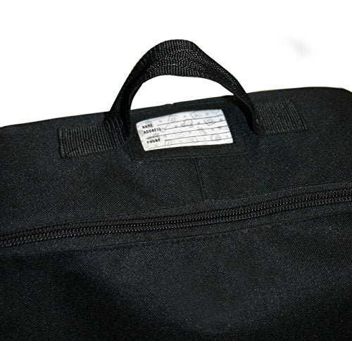 J.L. Childress Padded Backpack Car Seat Bag - Travel Bag for Airplane, Fits Most Baby & Infant Car Seats, Boosters, & Carriers, Accessories for Gate or Baggage Check, AirTag Compatible - Deluxe, Black
