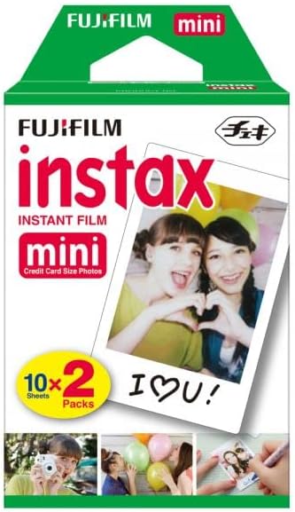 Fujifilm INSTAX Mini Instant Film (White) for Fujifilm Mini 8,9,11,12 Cameras w/Microfiber Cloth by Quality (20 Prints)