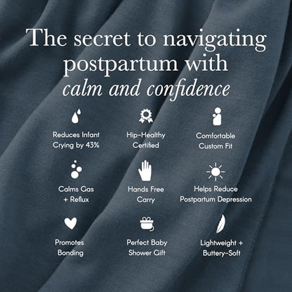 Solly Baby Wrap, Buttery-Soft Baby Carrier Newborn to Toddler 8-25 Lbs., Lightweight & Hands-Free Infant Sling Wrap, Breathable Summer Carrier, Baby Wearing & Postpartum Essential, New Mom Gift, Basil