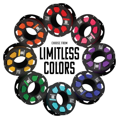 HATCHBOX 1.75mm Eggplant Purple PLA 3D Printer Filament, 1 KG Spool, Dimensional Accuracy +/- 0.03 mm, 3D Printing Filament