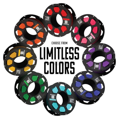 HATCHBOX 1.75mm Eggplant Purple PLA 3D Printer Filament, 1 KG Spool, Dimensional Accuracy +/- 0.03 mm, 3D Printing Filament