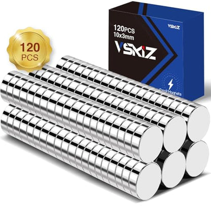 Refrigerator Magnets, 120 Pcs Rare Earth Magnets, Neodymium Fridge Magnet Whiteboard Magnets for Crafts, DIY, Office, Dry Erase Board