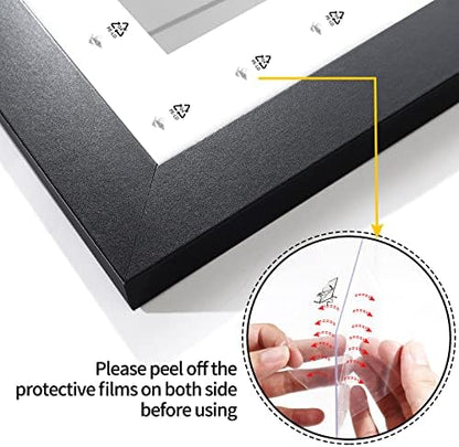 LaVie Home 8x24 Picture Frame Black, Panoramic Picture Frame for Wall Decoration, Classic Black Minimalist Style Suitable for Decorating Houses, Offices, Hotels（1 Pack）