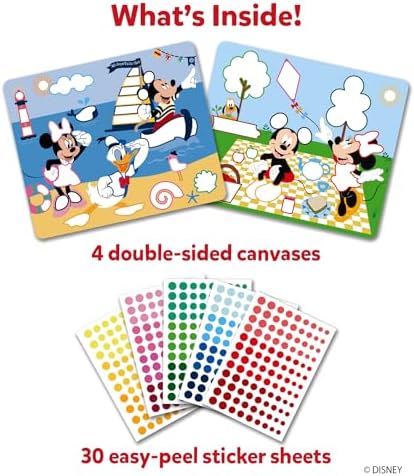Skillmatics Dot It Sticker Art - Disney Mickey & Friends, Mess-Free Fun for Kids, 500+ Stickers, Craft Kits, DIY Scrapbooking Activity, Travel Toys, Gifts for Boys & Girls Ages 3, 4, 5, 6, 7