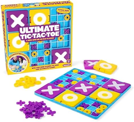 What Do You Meme? Ultimate Tic Tac Toe™ by Relatable, Fun Board Games for Family Gatherings, Great Games for Kids 8+, Includes 1 Board, 41 Mini X's, 40 Mini O's, 5 Large X's, 5 Large O's