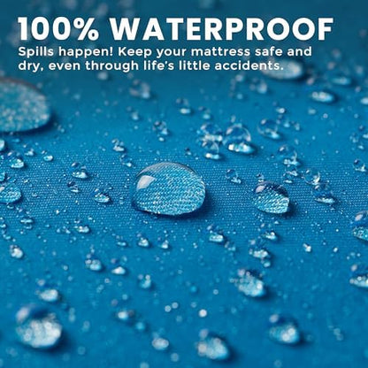 Utopia Bedding Premium Waterproof Bed Bug Mattress Cover, Queen Zippered Mattress Protector, 12 Inches Deep, Dust Mite Proof 6-Sided Mattress Encasement for Bed