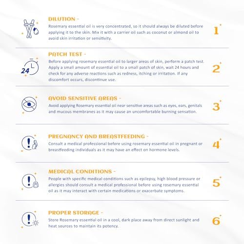 HIQILI Rosemary Oil for Hair Growth, Add to Shampoo & Conditioner, 100% Pure Undiluted - 16 Fl Oz