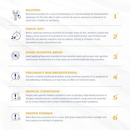 HIQILI Rosemary Oil for Hair Growth, Add to Shampoo & Conditioner, 100% Pure Undiluted - 16 Fl Oz