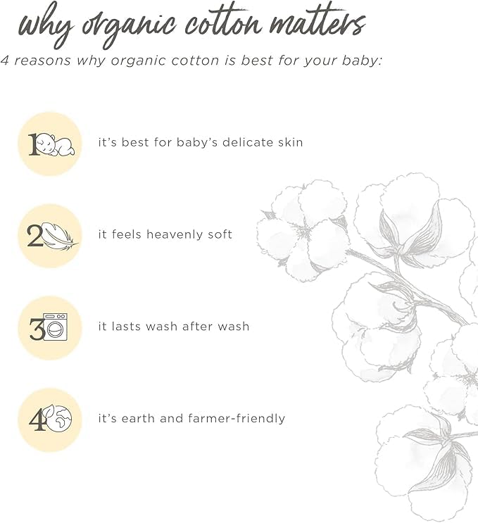 Burt's Bees Baby Unisex Beekeeper Wearable Blanket, Organic Cotton - Light Weight or Medium Weight - Newborn Essentials