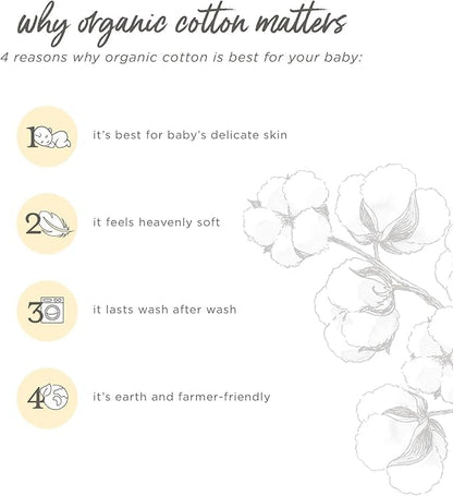 Burt's Bees Baby Unisex Beekeeper Wearable Blanket, Organic Cotton - Light Weight or Medium Weight - Newborn Essentials