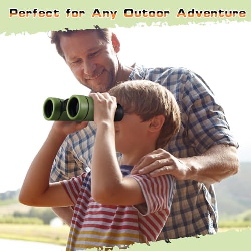 12 Pack Kid Binoculars Shockproof Mini Compact Binoculars Toys for Girls Boys Small Folding Telescope for Bird Watching Educational Learning Camping Birthday Gifts