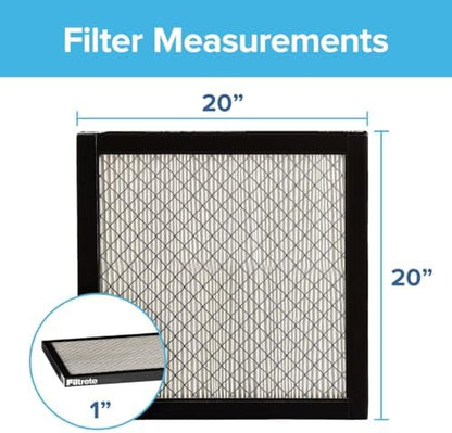 Filtrete 20x20x1 Air Filter, MPR 2800, MERV 14, Healthy Living Ultrafine Particle Reduction 3-Month Pleated 1-Inch Air Filters, 2 Filters