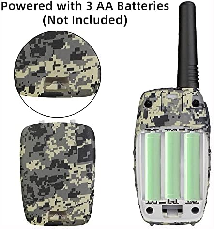 Retevis RT628 Kids Walkie Talkies,Army Toys for 6-12 Year Old Boys Girls,FRS Walky Talky with Key Lock,Gift for Outdoor Adventure Camping Hunt Trip(2 Pack,Camo)