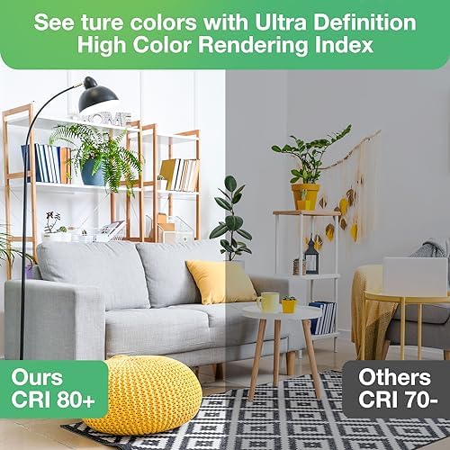 LED Light Bulbs, 60 Watt Equivalent LED Bulbs A19, 2700K Soft White, 800 Lumens, E26 Standard Base, Non-Dimmable, 8W Warm White LED Bulbs for Bedroom Living Room, 12 Pack