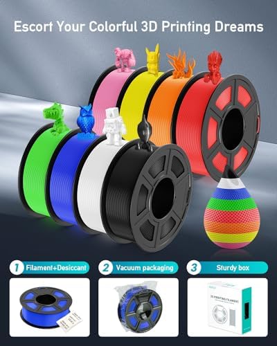 SUNLU 3D Printer Filament PETG Filament 1.75mm, Less Stringing Good Layer Adhesion High Toughness, PETG Filament 1.75 ±0.02mm, 1kg Spool(2.2lbs), Orange