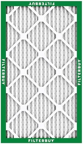 Filterbuy 16x25x1 Air Filter MERV 8 Dust Defense (12-Pack), Pleated HVAC AC Furnace Air Filters Replacement (Actual Size: 15.50 x 24.50 x 0.75 Inches)