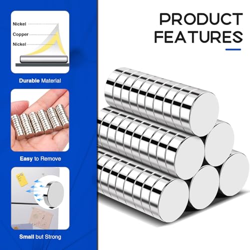Refrigerator Magnets, 120 Pcs Rare Earth Magnets, Neodymium Fridge Magnet Whiteboard Magnets for Crafts, DIY, Office, Dry Erase Board