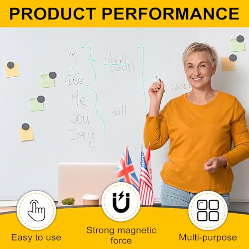DIYMAG Strong Magnets 300Pcs 0.47x0.12Inch Fridge Refrigerator Magnet for Crafts with Adhesive Backing Magnetic Small Black Button Ceramic Circle Craft Round Heavy Duty Adhesive Neodymium Whiteboard