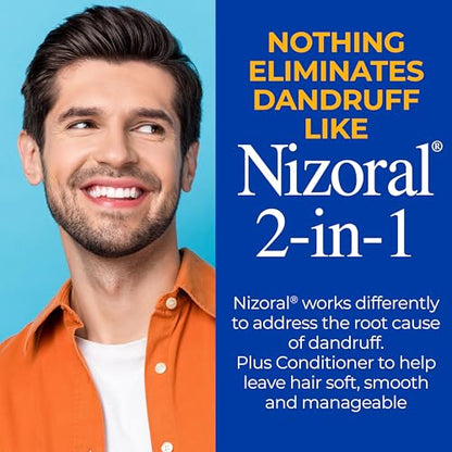 Nizoral 2-IN-1 Anti-Dandruff Shampoo & Conditioner with 1% Ketoconazole, 14 fl oz