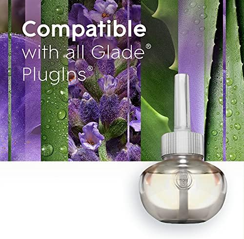 Glade PlugIns Refills Air Freshener, Tranquil Lavender & Aloe, Scented and Essential Oils for Home and Bathroom, 0.67 Fl Oz, 10 Count