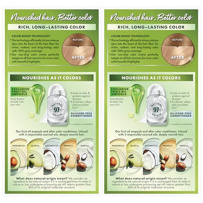 Garnier Hair Color Nutrisse Nourishing Creme, 100 Extra-Light Natural Blonde (Chamomile) Permanent Hair Dye, 2 Count (Packaging May Vary)