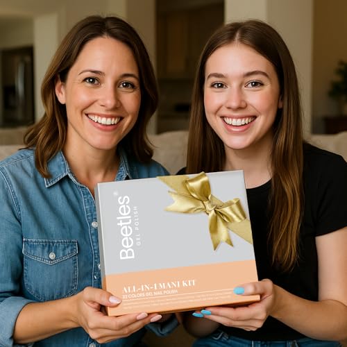 Beetles Gel Nail Polish Kit with U V Light 80Pcs Color Enchantment 55 Colors Gel Polish Starter Kit with Base Top Coat Nail Art Stickers Manicure Tools Gift for Women