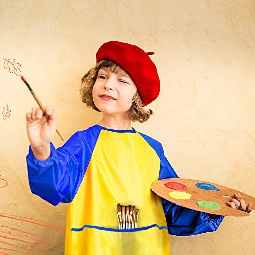 KUUQA Waterproof Children Art Smock Kids Art Aprons, Painting Supplies (Paints and brushes not included)