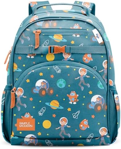 Simple Modern Medium Blippi Toddler Backpack for School Girls and Boys | Kindergarten Elementary Kids Backpack | Fletcher Collection | Kids - 15" tall | Blippi Space