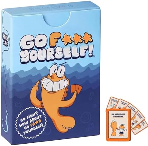 Go F Yourself Card Game, Go Fish Card Game, Fun Gag Gift for Friends, Couples & Coworkers | Classic Interactive Game with a Twist (1pc)
