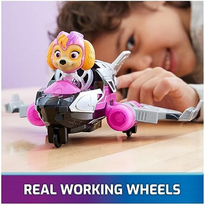 Paw Patrol: The Mighty Movie, Airplane Toy with Skye Mighty Pups Action Figure, Lights and Sounds, Kids Toys for Boys & Girls 3+