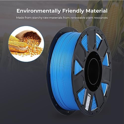 Creality 3D Printer Filament 1.75mm, Ender PLA Filament No-Tangling Smooth Printing Without Clogging No Warping, Fit Most FDM 3D Printers, 1kg Spool, Dimensional Accuracy +/- 0.02mm, Blue