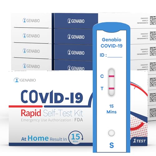 Genabio COVID Home Test (1 Pack - 14 Tests) – FDA EUA Authorized, 15-Minute at-Home Results, OTC at Home Covid Test Kit, Nasal Swab, Easy to Use & No Discomfort, Ages 2+