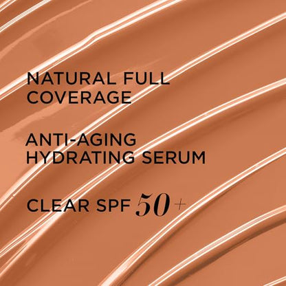 IT Cosmetics CC+ Cream - Full-Coverage Foundation With SPF 50, Color Corrector & Anti-Aging Serum, Formulated With Niacinamide & Hyaluronic Acid, Natural Finish, For All Skin Types, 1.08 fl oz