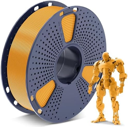 SUNLU 3D Printer Filament - 1.75mm PLA, Light Gold, 1kg Spool (2.2lbs), FDM 3D Printer Compatible