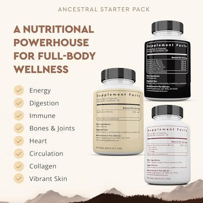 Ancestral Supplements Beef Organs and Stack Variation (Organs Starter Pack)