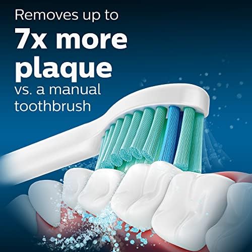 Philips Sonicare C2 Plaque Control - Genuine Replacement Electric Toothbrush Heads, White, 3 Pack, HX9023/65