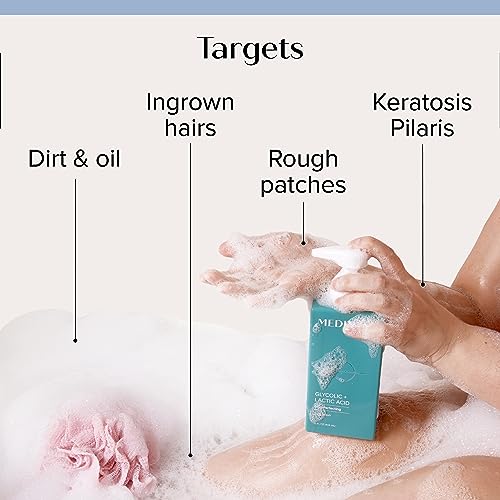 Medix 5.5 Anti Aging Skin Care 3PC Set | Vitamin C Body Cream + Exfoliating AHA Glycolic Acid Foaming Face & Body Wash + Vitamin F Booster Serum, Wash + Treat + Hydrate Skincare Set