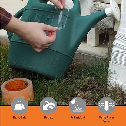 Gorilla Crystal Clear Tape, 1.88” x 18 yd (Pack of 12) - Weather Resistant for Indoor or Outdoor Projects and Repairs