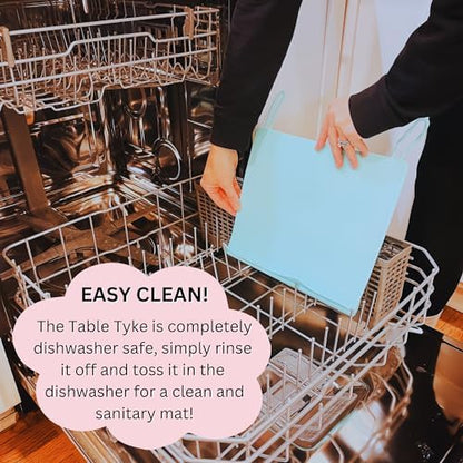 Silicone Non-Slip Placemat | Teething Edge Bumper/Spill Stopper for Babies, Toddlers & Kids | Dishwasher Safe, Travel Ready for Restaurant Meal & Activity Mat | BPA Free (Sage Green)