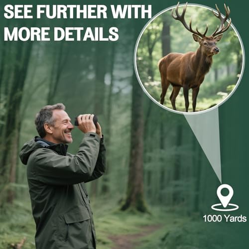 Aurosports 15x25 Compact Binoculars for Adult Kids - High Power Binoculars for Bird Watching - Easy Focus Small Binocular with Low Light Vision for Travel, Camping, Concert, Hiking