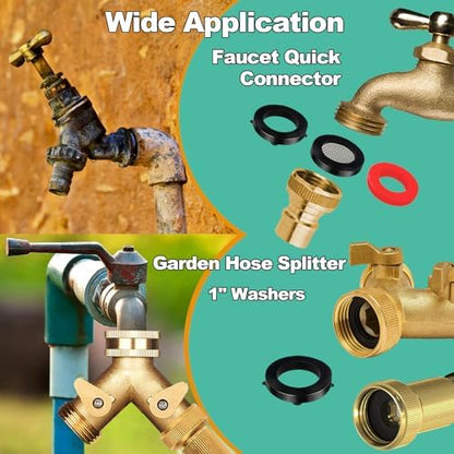 32 Size 705 Pcs Plumbing Washers and O-Ring Kit 2-in-1 Rubber Gasket Assortment Kit for Faucet Spigot Garden Hose Pressure Washer Plumbing Repair