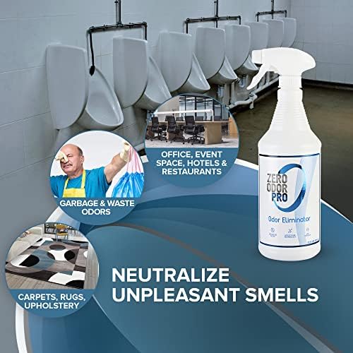 Zero Odor Pro - Commercial Strength Eliminator Odor Neutralizer, Room Deodorizer Odor Eliminator Musty Smell - Strongest Odor Eliminator Trigger Spray, (32-ounce)