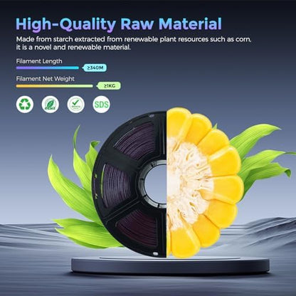 FLASHFORGE PLA Filament 1.75mm +/- 0.02mm Marsala, Color Changeable 3D Printer Filament 1kg (2.2lbs), Chameleon 3D Printing Filament Changing Colors with Light and Angle
