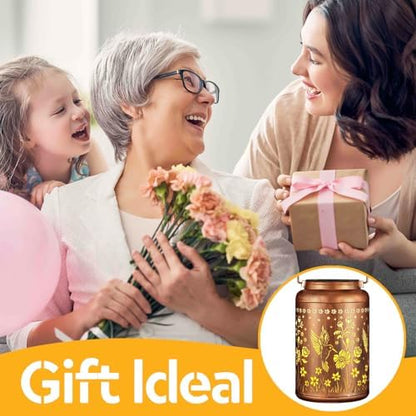 Solar Lanterns Outdoor Waterproof Hummingbird Garden Decor Gifts for Women Mom Grandma Hanging Solar Lights Metal Solar Decoration Outside for Yard, Patio, Backyard, Porch