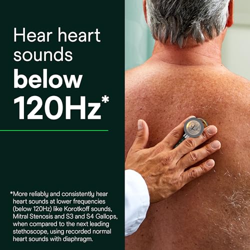 3M Littmann Classic III Monitoring Stethoscope, 5646, Limited Edition, More Than 2X as Loud*, Weighs Less**, Stainless Steel High Polish Copper Chestpiece, 27" Black Tube