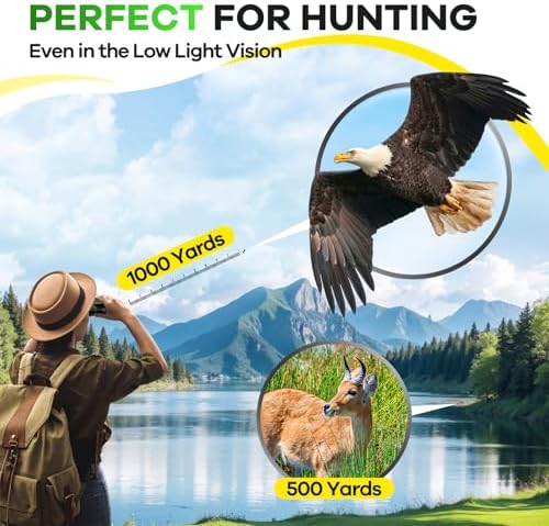 High Powered 15x25 Compact Binoculars for Adults&Kids with BAK4 Prism,FMC Lens,Waterproof Binocular with Low Light Vision,Small Binoculars for Cruise Ship/Bird Watching/Theater/Travel/Sightseeing