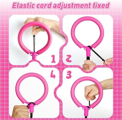 Flooyes Skip Ball for Kids, Ankle Skip Ball Toy with Counter, Timer and Cal Calculator, Girl Birthday Gifts for Age 6 7 8 9 10+, Rechargeable Colorful Flash Wheel Skip Ball for Girls Women