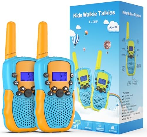 Selieve Toys for 3-12 Year Old Boys Girls, Walkie Talkies for Kids 22 Channels 2 Way Radio Toy with Backlit LCD Flashlight, 3 Miles Range for Outside, Camping, Hiking