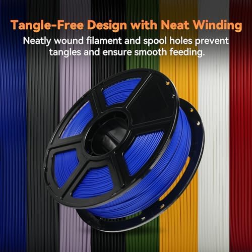 FLASHFORGE PLA Filament 1.75mm +/- 0.02mm, Matte Blue 3D Printer Filament 1kg (2.2lbs) Spool, Excellent Printing Performance, Easy to Use for Most FDM 3D Printers